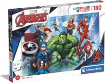 Clementoni 29778 Marvel Avengers Supercolor Puzzle 180 Pezzi per Bambini da 7+ Anni
