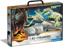 Clementoni 3066 Jurassic World Dominion-T-Rex E Pteranodonte Paleontologo 7+