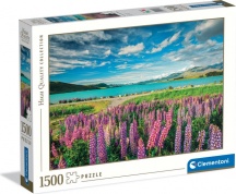 Clementoni 31728 Puzzle 1500 Pezzi Lupins At Lake Tekapo Puzzle 1500 Pezzi 18+