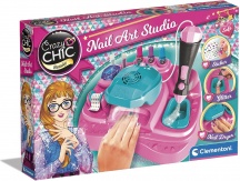 Clementoni 7300 Crazy Chic Nail Art Studio Atelier per Unghie con Smalti Creativo 6+