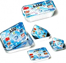 Cogepack F08 Vaschetta All 8 Porzioni 32x26 h. 5,0 con Coperchio Pz. 2