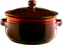 Coli PR07-30 Casseruola Terracotta 2 Manici Alto con Coperchio cm 30 Bruna