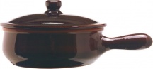 Coli PR09-16 Casseruola Terracotta 1 Manico con Coperchio cm 16 Bruna
