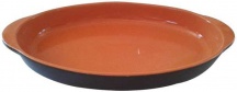 Coli PR17BR-44 Casseruola Bassa Teglia Ovale in Terracotta cm 44 Bruna