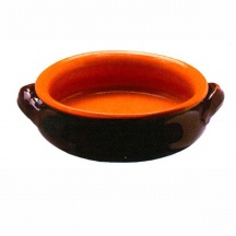 Coli PRLO067BI36 Tegame Basso in Terracotta 2 Manici Utilizzabile in Forno cm 36 Bruna