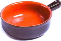 Coli PRLO37BR20 Tegame in Terracotta Adatto per Forno 1 Manico cm 20  Bruna