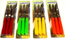 Bonomi 30006NSC Set 6 Coltelli Tavola Color Soggetti Assortiti