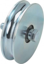 Combi Arialdo 5572h5618 Ruota Cancello Gola Tonda 405 + Doppio Cuscinetto Gola mm 16 mm 140