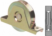 Comunello 11513550001 Ruota Cancelli Gola V 120 Supporto 335 Fc
