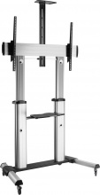 Conceptronic 650605 Supporto TV a Pavimento Inclinabile 60-100" 100 Kg Alluminio