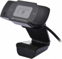 Conceptronic AMDIS03B Webcam con Microfono HD Ready USB 2.0 Clip colore Nero