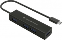 Conceptronic HUBBIES07B Hub USB 3.2 Gen 1 Type-C 5000 Mbits Nero
