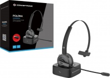 Conceptronic POLONA03BD Cuffie Bluetooth, Wireless, Microfono, Antirumore, Nero