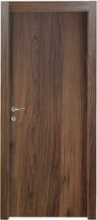 Contract KB0203BA0N1002001NQV Porta a Battente 210x60 cm in MDF Reversibile Noce Quercia Microtec