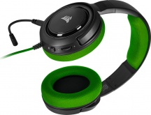 Corsair CA-9011197-EU Cuffie Gaming, Microfono, con filo, Colore Verde