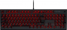 Corsair CH 910D029 IT Tastiera PC USB Gaming QWERTY LED Rossi Nero