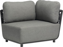 VivaGarden AT804213-ANTR Poltrona da Esterno Angolare Dx Alluminio 102x85x83 cm Antracite