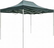 VivaGarden GA802079-VRD Gazebo da Giardino 3x4 mt Pieghevole AcciaioTessuto Verde Rocky