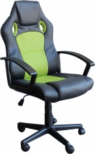 DecHome HF807164 Poltrona Da Gaming Uncharted in Poliuretano Cm 61x65x104-113.5 h Verde