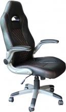 DecHome HF807171 Poltrona Da Gaming Cod in Poliuretano Cm 71x71,5x115-125 h Nero