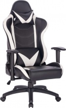 DecHome HF807174 Poltrona Da Gaming Fallout in Poliuretano Cm 69,5x71,5x121-129 h Bianco