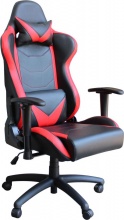 DecHome HF807176 Poltrona Da Gaming Fallout in Poliuretano Cm 69,5x71,5x121-129 h Rosso