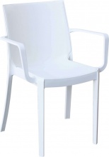 BICA HF807209-BIAN Sedia per Esterni Polipropilene 55x58x82 cm Bianco Verona