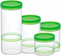 Cosmoplast 24 Barattolo Alimenti 11x14 cm 1000 cc trasparente colori assortiti
