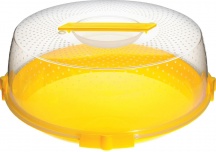 Cosmoplast 318 Tortiera con coperchio per trasporto � cm 32x13 h colori Assortiti