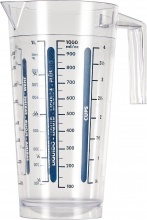 Cosmoplast 415 Caraffa Graduata Per Solidi e Liquidi � cm 11x21 h 1 lt