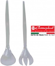 Cosmoplast COS001341 Posate Insalata Plastica Modello Danese