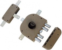 CR Serrature 3350 Serratura Legno Applicare  C.Pompa M4 Tripl+Scr E.mm 60 Sx