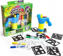 Crayola 25-7494 Color Spray Easy Aerografo Manuale Set Pennarelli Gioco Creativo 7+ Anni