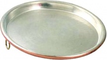 Cu Artigiana 323030 Teglia Forno Rotonda in Rame Stagnato cm 30 h 2.0