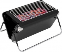 DCG BQ2499 Barbecue 3 in 1 Carbone Elettrico Gas con Griglia 35x21cm colore Nero