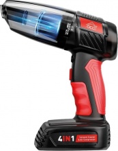 DCG BS16000 Mini Aspirapolvere 4 in 1 con Gonfiaggio Batteria 7,4V2500 mAh