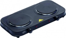 DCG EKP2420 Fornello Elettrico Doppia Piastra 2000 Watt Nero