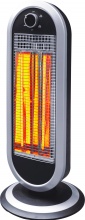DCG SA9837 Stufa elettrica Carbonio 900W Oscillante col Nero  Argento