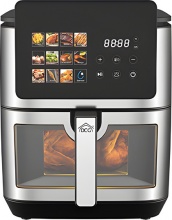 DCG FR3609D Friggitrice ad Aria 9 Litri 1800 Watt Display Doppia Resistenza