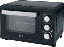 DCG MBN24 Fornetto Elettrico Ventilato 24 Litri 1380 Watt con Timer Nero