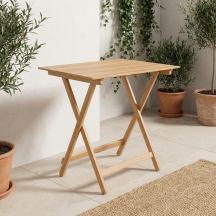 DELTA TRADE 201-240-2 Tavolo da Giardino Pieghevole Legno 100x60x75 cm Legno Pic Nic