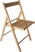 DELTA TRADE 230-2 Set 4 Sedie da Giardino Pieghevoli Legno 42x41x86 cm Legno
