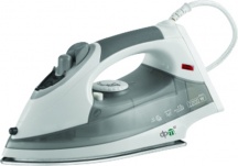 DPM DPM710A Ferro da Stiro a Vapore 2200 Watt Piastra in Ceramica BiancoGrigio