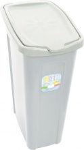 DUPLAST 7591 Cesto Portabiancheria 35 Litri Slim in Plastica Bianco 6 Pezzi