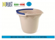 DUPLAST DUP16433 Secchio Vulcano Con Becco 13 Litri Tortora