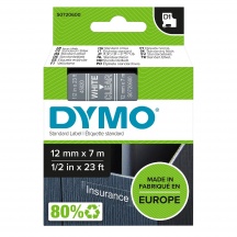 DYMO S0720600A Nastro D1 12mmx7m Biancotrasparente S0720600