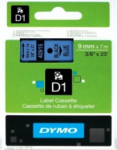 DYMO S0720710A Nastro D1 9mmx7m NeroBlu S0720710