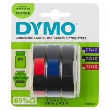DYMO S0847750A Nastri Etichettatrice 9 mm Confezione 3 pezzi da 3 mt S0847750