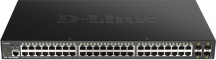 D-Link DGS-1250-52XMP Switch di Rete Gestito L3 Nessuno Supporto PoE Nero