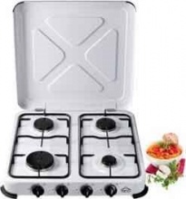 DCG EKP2427 Piano cottura a gas da tavolo 4 Fuochi L 55 cm col Bianco